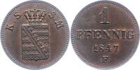 Sachsen-Albertinische Linie Pfennig Friedrich August II. 1836-1854. -