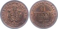 Sachsen-Albertinische Linie Pfennig Johann 1854-1873. -