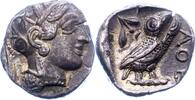 Attica Tetradrachme Stadt 454 - 415 v. Chr.. -