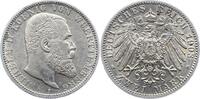 Württemberg 2 Mark Wilhelm II. 1891-1918. -