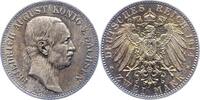 Sachsen 2 Mark Friedrich August III. 1904-1918. -