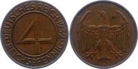 Weimarer Republik 4 Reichspfennig -