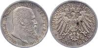Württemberg 2 Mark Wilhelm II. 1891-1918. -