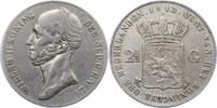 Niederlande-Königreich 2 1/2 Gulden Wilhelm II. 1840-1849. -