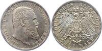 Württemberg 2 Mark Wilhelm II. 1891-1918. -