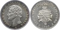 Sachsen-Albertinische Linie 1/6 Taler Johann 1854-1873. -