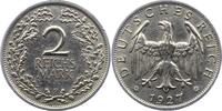 2 Mark 1927  F Weimarer Republik  Sehr schön