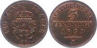 Brandenburg-Preußen 3 Pfennig Friedrich Wilhelm IV. 1840-1861. -