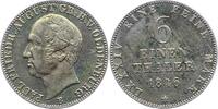 Oldenburg 1/6 Taler Paul Friedrich August 1829-1853. -