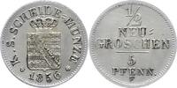 Sachsen-Albertinische Linie 1/2 Neugroschen Johann 1854-1873. -