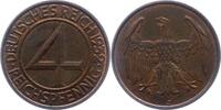 Weimarer Republik 4 Reichspfennig -