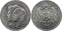 3 Mark 1914  A Anhalt Friedrich II. 1904-1918. Winz. Randfehler, fast vorzüglich