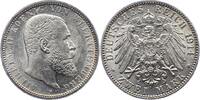 Württemberg 2 Mark Wilhelm II. 1891-1918. -