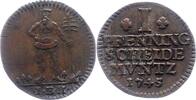 Braunschweig-Wolfenbüttel Pfennig Karl I. 1735-1780. -