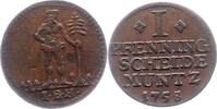 Braunschweig-Wolfenbüttel Pfennig Karl I. 1735-1780. -