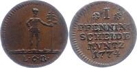 Braunschweig-Wolfenbüttel Pfennig Karl I. 1735-1780. -