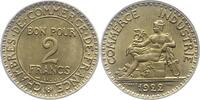 Frankreich 2 Francs Dritte Republik 1870-1940. -