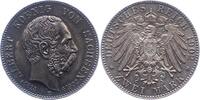 Sachsen 2 Mark Albert 1873-1902. -