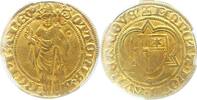Goldgulden  1418-1430 Trier-Erzbistum Otto von Ziegenhain 1418-1430. PCGS AU55. GOLD. Sehr schön - vorzüglich