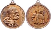 Thailand Siam Bronzemedaille unbekannter Herrscher 19. 0 frühes 20. Jahrhundert. -