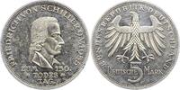 Münzen der Bundesrepublik Deutschland 5 Mark 1955 F Mark 1945-2001. Winz. Kratzer, fast vorzüglich