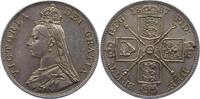 Großbritannien Double Florin Victoria 1837-1901. -