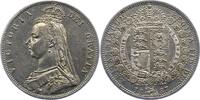 Großbritannien 1/2 Crown Victoria 1837-1901. -