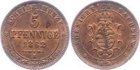 Sachsen-Albertinische Linie 5 Pfennig Johann 1854-1873. -