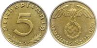 Drittes Reich 5 Pfennig 1936 D Fast vorz&uuml;glich 75,00 EUR  Excl. 6,00 EUR Verzending
