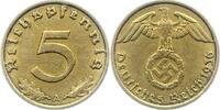 Drittes Reich 5 Pfennig 1936 A Sehr sch&ouml;n 50,00 EUR  Excl. 6,00 EUR Verzending