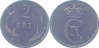 Dänemark 2 Öre 1 Christian IX. 1863-1906. -