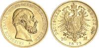 Mecklenburg-Schwerin Friedrich Franz II. 1842 - 1883 20 Mark 1872 A vorzüglich/vorzüglich+