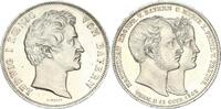 Bayern Geschichtsdoppeltaler 1842 Ludwig I. 1825 - 1848 Vermählung des Kronprinzen Extremly fine+