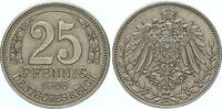 Kaiserreich 25 Pfennig 1908 A Probe matt / CH UNC
