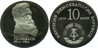 DDR 10 Mark Gedenkmünze Ludwig Feuerbach -