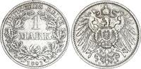Kaiserreich 1 Mark 1891 D großer Adler very fine