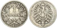 Kaiserreich 1 Mark 1878 G kleiner Adler F+