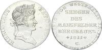 Westfalen Königreich Konventionstaler 1811 C Hieronymus Napoleon 1807 - 1813 Segen des Mansfelder Bergbaues Extremly fine+