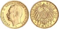 Baden 10 Mark 1913 G Friedrich II. 1907 - 1918 freshly minted, almost mint