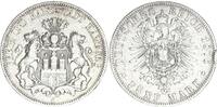Hamburg Stadt 5 Mark 1876 J fast sehr schön 55,00 EUR  Excl. 16,99 EUR Verzending