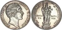 Doppelgulden 1855 Bayern Maximilian II. Joseph 1848 - 1864 Mariensäule vorzüglich