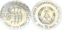 DDR 5 Mark 1975 A Gedenkmünze Internationales Jahr der Frau prägefrisch,... 15,00 EUR  Excl. 16,99 EUR Verzending