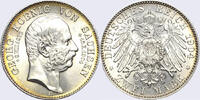 Kaiserreich Sachsen 2 Mark 1904 E Georg, Death of Georg CH/GEM UNC, Luxus, tolle Goldpatina