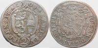 ERZBISTUM SALZBURG Halbbatzen 1703 Johann Ernst Graf Thun Hohenstein, 1687-1709 ss AU /-
