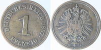 DEUTSCHLAND Pfennig 1887 A Kaiserreich VF-