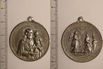 WALLFAHRT Medaille Congregation BURGHAUSEN / Josefskirche 1630 -
