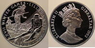 Gibraltar 1 Crown Lillehammer Olympics 1994 -