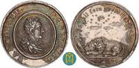 Schweden / Gotha. Auf den Aufenthalt des Schwedischen Königs Karl XII im türkischen Bender. Silbermedaille von Wermuth. 1710 vorzüglich