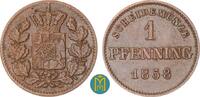 Bayern 1 Pfennig Maximilian II. 1848 - 1864. -