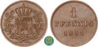 Bayern 1 Pfennig Maximilian II. Joseph 1848-1864. -